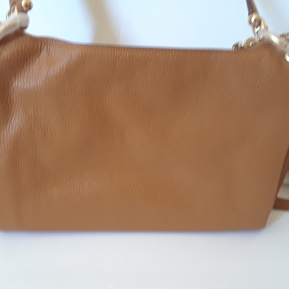 Coach Light Saddle Pebble Leather Mia Shoulder Bag F28966 IMLQD - Picture 4 of 12
